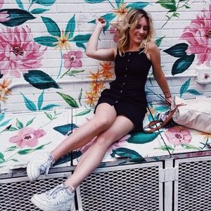 Button up jean dress